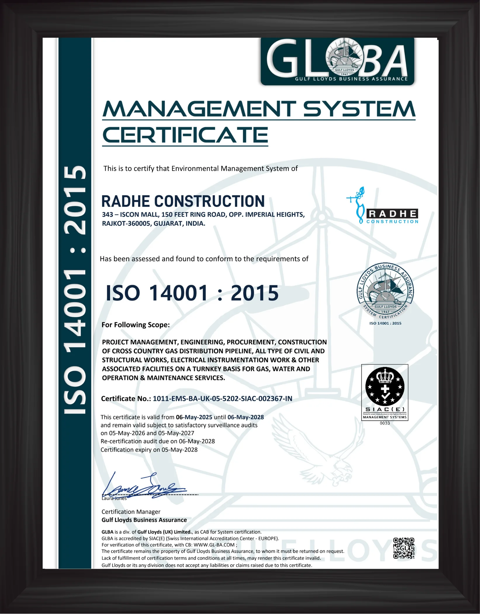 ISO-14001-2015-Radhe Construction
